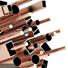 Seamless Copper Pipe Case 150mm Surface Finished Anodizing Nickel Tubes Pipes