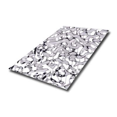 Slit Edge 316L Stainless Steel Panel Sheet 2000mm Mirror Decoration Water Wave