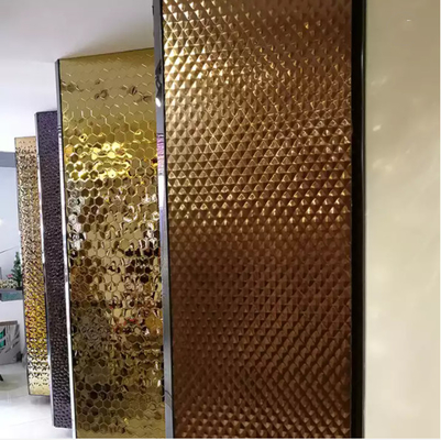 Slit Edge 316L Stainless Steel Panel Sheet 2000mm Mirror Decoration Water Wave