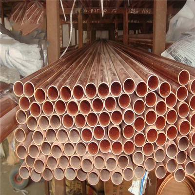1000mm-6000mm Copper Steel Pipe with Gold Finish and 0.6mm-2.0mm Wall Thickness